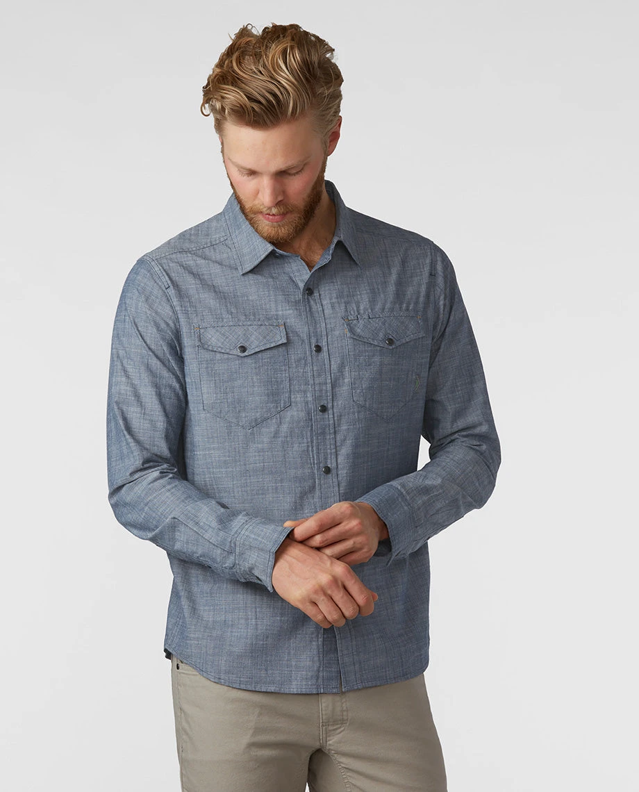 Wholesale 👏 Stio Men's Ashton Chambray 👚 Shirt - Past Season 🛒 2 Wholesale 👏 Stio Men's Ashton Chambray 👚 Shirt - Past Season 🛒 - Image 2