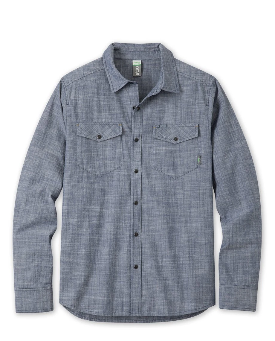 Wholesale 👏 Stio Men's Ashton Chambray 👚 Shirt - Past Season 🛒 1 Wholesale 👏 Stio Men's Ashton Chambray 👚 Shirt - Past Season 🛒