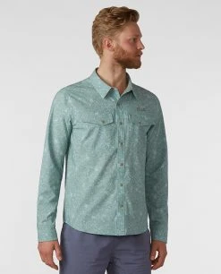 Budget 💯 Stio Men's CFS 👚 Shirt 🧨 48 Budget 💯 Stio Men's CFS 👚 Shirt 🧨 -Stio Sales Shop M CFS Shirt Lily Pad Floral 1