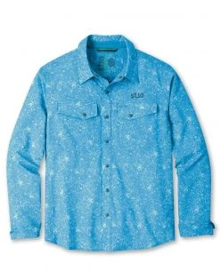 Budget 💯 Stio Men's CFS 👚 Shirt 🧨 41 Budget 💯 Stio Men's CFS 👚 Shirt 🧨 -Stio Sales Shop M CFS Shirt Rapid Blue Floral
