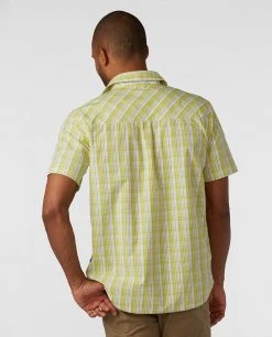 New 🛒 Stio Men's Curtis Camp 👕 Shirt SS 🤩 32 New 🛒 Stio Men's Curtis Camp 👕 Shirt SS 🤩 -Stio Sales Shop M Curtis Camp Shirt SS Forage Green Plaid 2