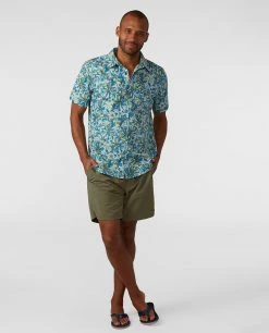 New 🛒 Stio Men's Curtis Camp 👕 Shirt SS 🤩 23 New 🛒 Stio Men's Curtis Camp 👕 Shirt SS 🤩 -Stio Sales Shop M Curtis Camp Shirt SS Rapid Blue Wildflower Print 3