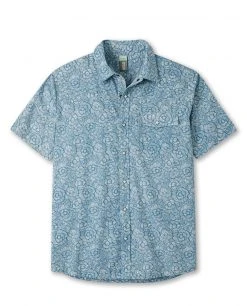 New 🛒 Stio Men's Curtis Camp 👕 Shirt SS 🤩 25 New 🛒 Stio Men's Curtis Camp 👕 Shirt SS 🤩 -Stio Sales Shop M Curtis Camp Shirt SS River Shimmer Etched Floral
