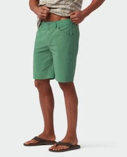 Hot Sale ❤️ Stio Men's Cut Bank Short 😍 -Stio Sales Shop M Drift Short Forest Canopy 6 Bottom