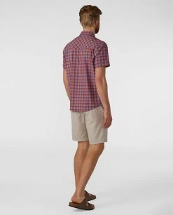 Budget ❤️ Stio Men's Eddy 👕 Shirt SS 👏 44 Budget ❤️ Stio Men's Eddy 👕 Shirt SS 👏 -Stio Sales Shop M Eddy Shirt SS Cliff Clay Check 4