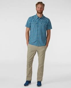 Budget ❤️ Stio Men's Eddy 👕 Shirt SS 👏 33 Budget ❤️ Stio Men's Eddy 👕 Shirt SS 👏 -Stio Sales Shop M Eddy Shirt SS Tumbling Turq Check 3