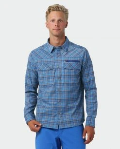 Hot Sale 🛒 Stio Men's Eddy Slope 👕 Shirt ✔️ -Stio Sales Shop M Eddy Slope Shirt Alpine Lake Plaid 1