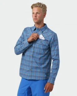 Hot Sale 🛒 Stio Men's Eddy Slope 👕 Shirt ✔️ -Stio Sales Shop M Eddy Slope Shirt Alpine Lake Plaid 2