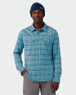 Hot Sale 🛒 Stio Men's Eddy Slope 👕 Shirt ✔️ -Stio Sales Shop M Eddy Slope Shirt Dusty Denim 1