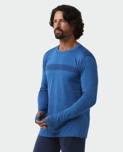 Deals 🌟 Stio Men's Basis® Seamless Tech Crew 🌟 19 Deals 🌟 Stio Men's Basis® Seamless Tech Crew 🌟 -Stio Sales Shop M Full Range Seamless Crew LS Alpine Lake Heather 2