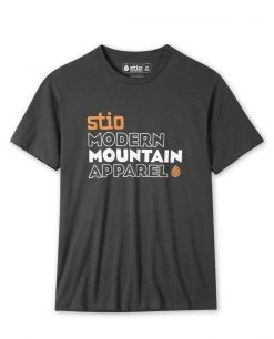 Best deal 🎉 Men's Stio Stacked Tee ⭐ 3 Best deal 🎉 Men's Stio Stacked Tee ⭐ -Stio Sales Shop M Private Label Modern Mountain Tee Charcoal Heather
