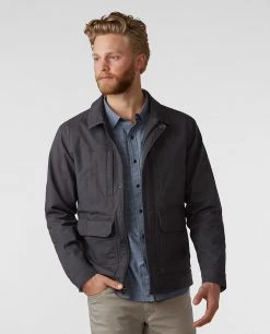 Stio Sales Shop -Stio Sales Shop M Rivet Canvas Utility Jacket Basalt 1