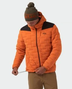 Wholesale ๐ Stio Men's Skillet Stretch Down Hooded Jacket ๐ 33 Wholesale ๐ Stio Men's Skillet Stretch Down Hooded Jacket ๐ -Stio Sales Shop M Skillet Stretch Down Hooded Jacket Basecamp Orange 3