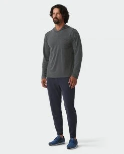 Coupon 💯 Stio Men's Tipton Tech Hooded Henley 🌟 40 Coupon 💯 Stio Men's Tipton Tech Hooded Henley 🌟 -Stio Sales Shop M Tipton Tech Hooded Henley Boundary Black Heather 4