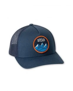 Best deal ❤️ Stio Circle Mountain Patch Trucker ⌛ -Stio Sales Shop Stio Circle Mountain Patch Trucker Hat Navy Side