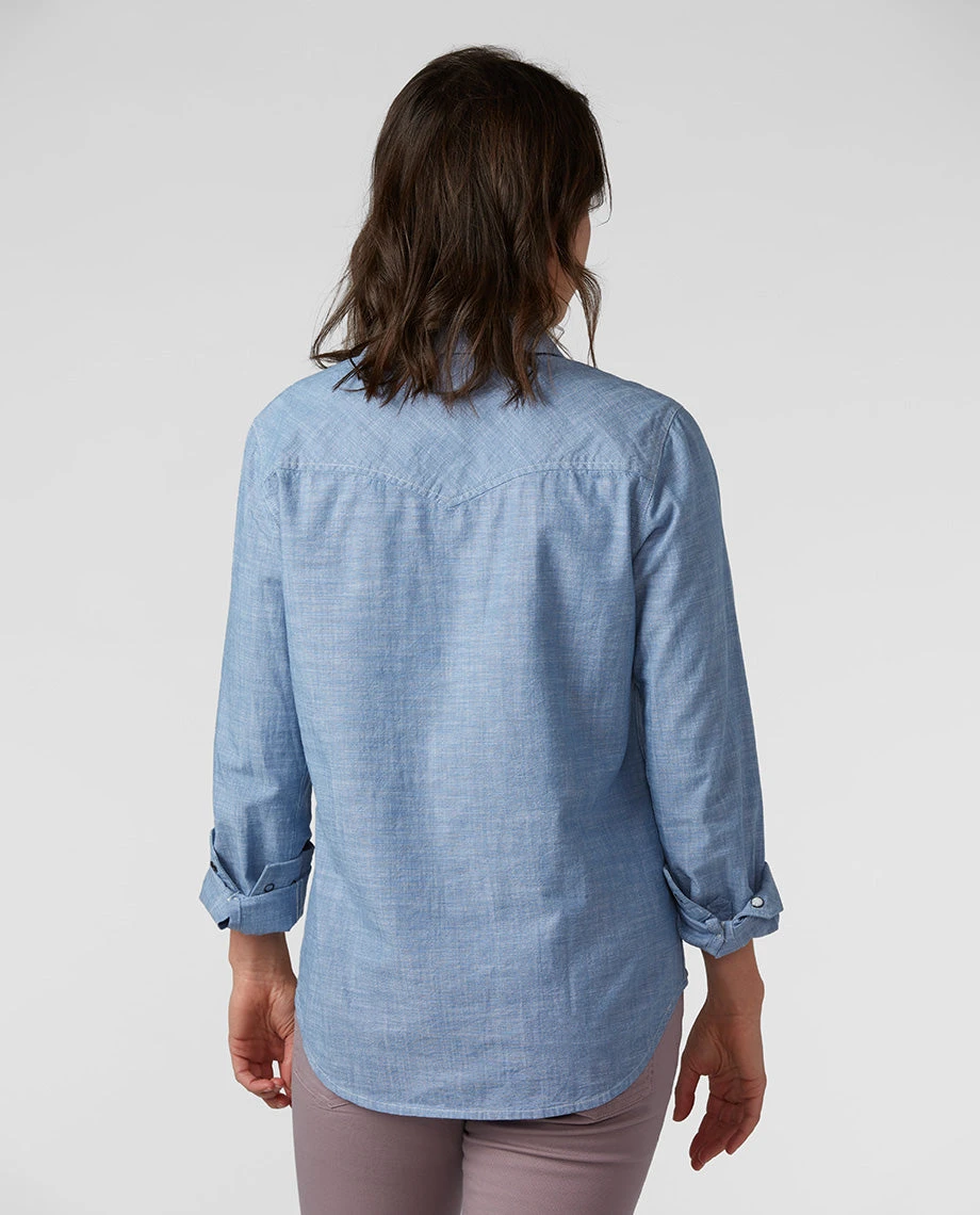 Best Pirce 👏 Stio Women's Ashton Chambray 👕 Shirt - Past Season 👏 14 Best Pirce 👏 Stio Women's Ashton Chambray 👕 Shirt - Past Season 👏 - Image 14