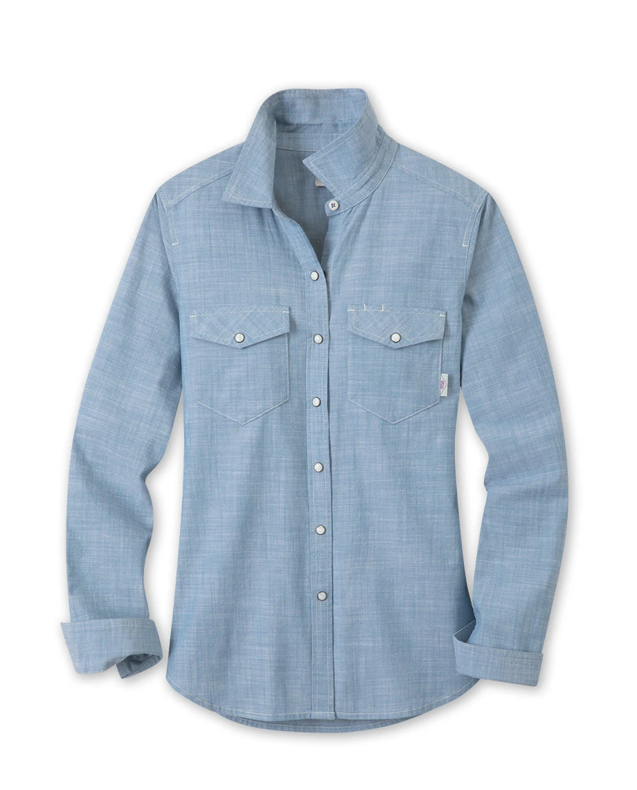 Best Pirce 👏 Stio Women's Ashton Chambray 👕 Shirt - Past Season 👏 12 Best Pirce 👏 Stio Women's Ashton Chambray 👕 Shirt - Past Season 👏 - Image 12