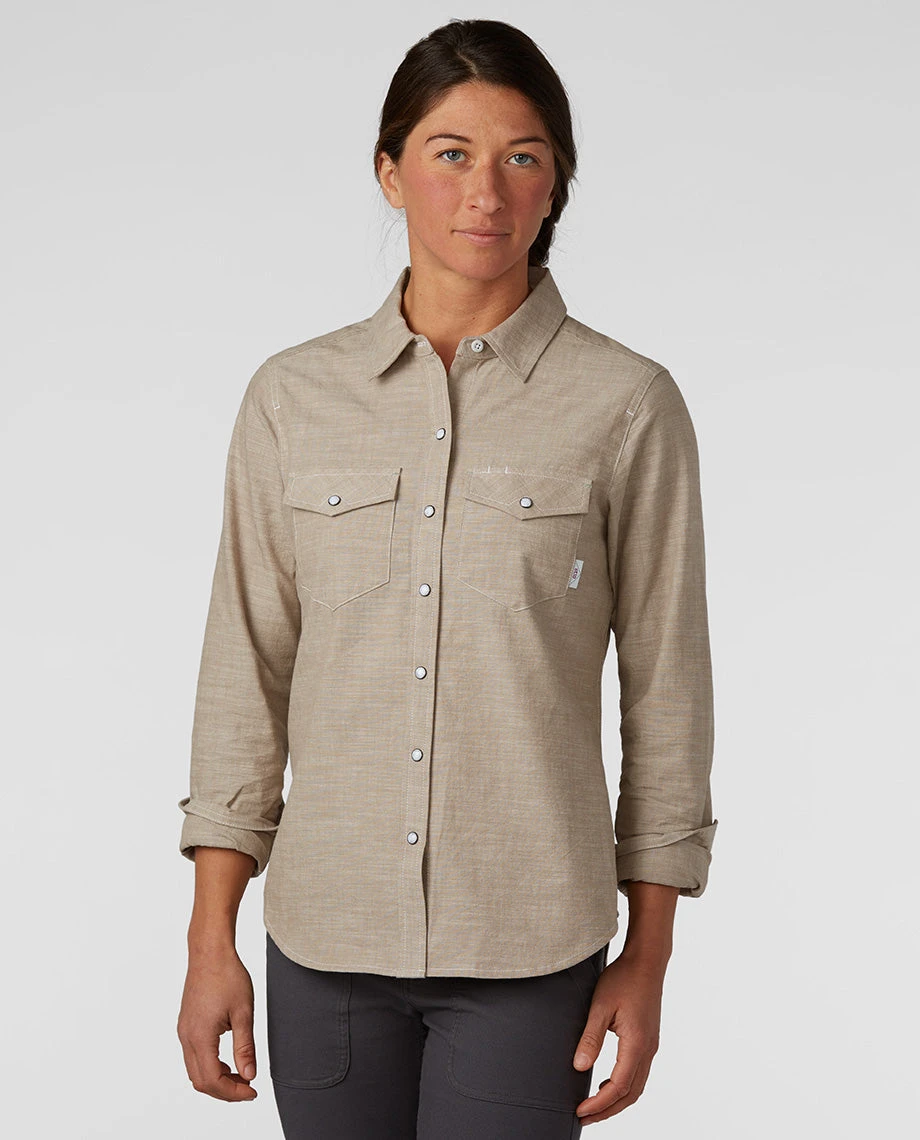 Best Pirce 👏 Stio Women's Ashton Chambray 👕 Shirt - Past Season 👏 8 Best Pirce 👏 Stio Women's Ashton Chambray 👕 Shirt - Past Season 👏 - Image 8