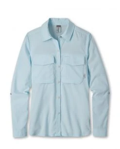 Flash Sale 🎁 Stio Women's Eddy Guide 👕 Shirt LS 🤩 -Stio Sales Shop W Eddy Guide Shirt Misty Cloud