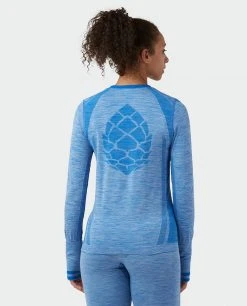 Outlet ✨ Stio Women's Basis® Seamless Tech Crew 🧨 27 Outlet ✨ Stio Women's Basis® Seamless Tech Crew 🧨 -Stio Sales Shop W Full Range Seamless Crew Wind River Blue Heather 3