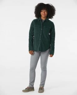 Promo 🎁 Stio Women's Saratoga Cord 👚 Shirt ⌛ 49 Promo 🎁 Stio Women's Saratoga Cord 👚 Shirt ⌛ -Stio Sales Shop W Saratoga Cord Shirt Treeline Green 4