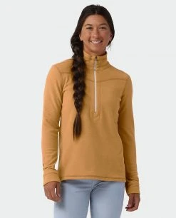Budget 🤩 Stio Women's Turpin Fleece Half Zip ✨ -Stio Sales Shop W Turpin Fleece Half Zip Bourbon Heather 1