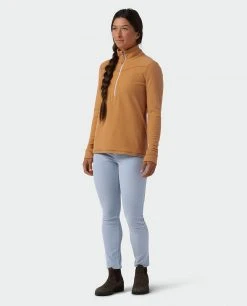 Budget 🤩 Stio Women's Turpin Fleece Half Zip ✨ -Stio Sales Shop W Turpin Fleece Half Zip Bourbon Heather 3